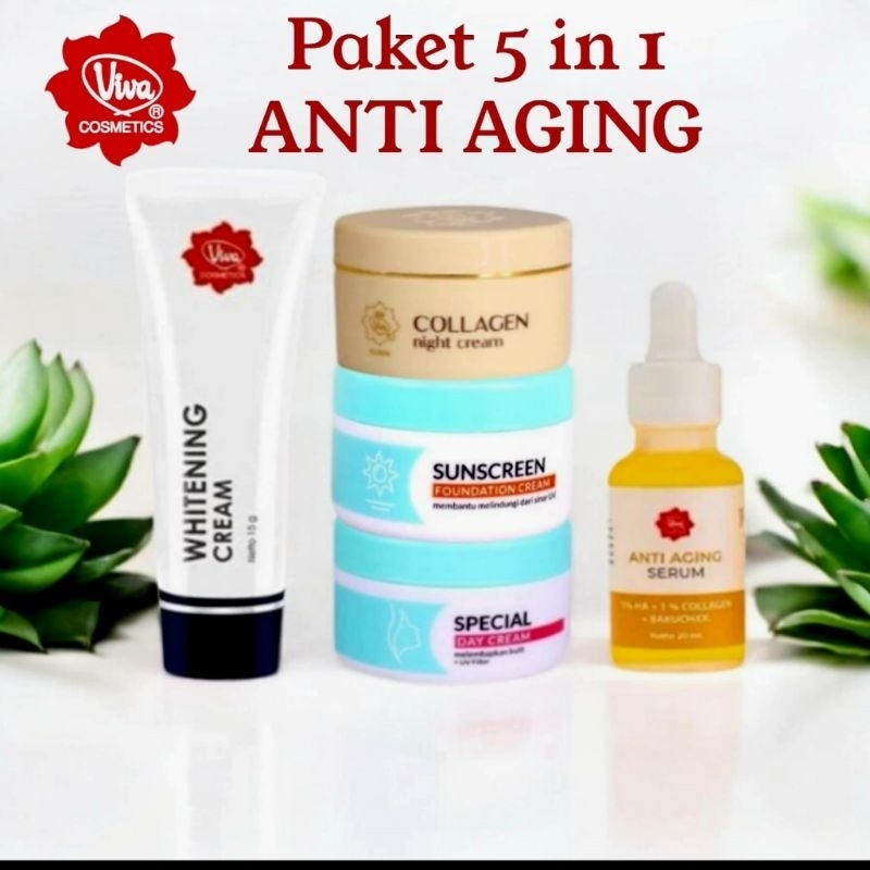 Viva Paket Anti Flek Hitam Dan Anti Aging + (FREE GIFT)