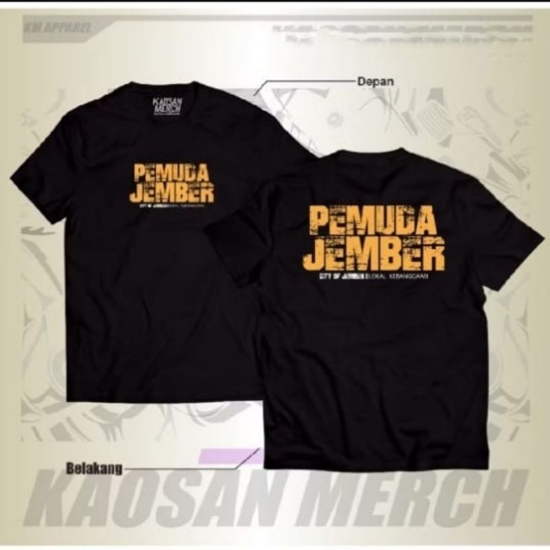 KAOS KATA KATA PEMUDA JEMBER - KAOS PRIA MURAH