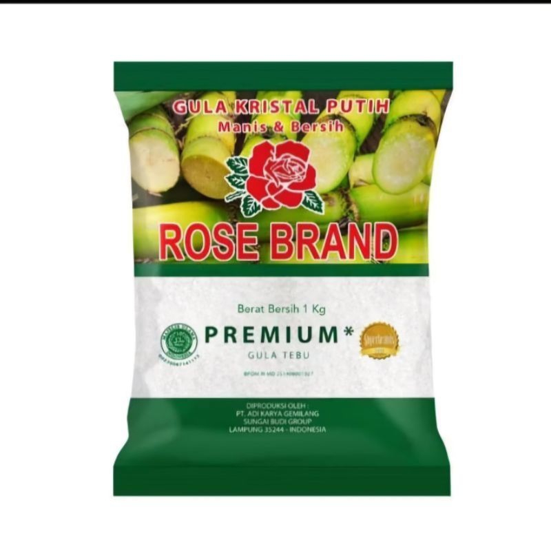 

Gula pasir rose brend hijau 1 kg