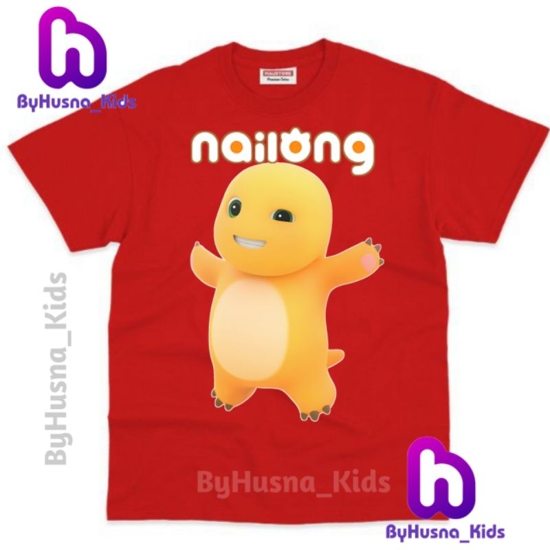 KAOS ANAK BAJU ANAK NAILONG DINO KUNING ANAK UNISEX ANAK CEWE ANAK COWO BALITA BATITA