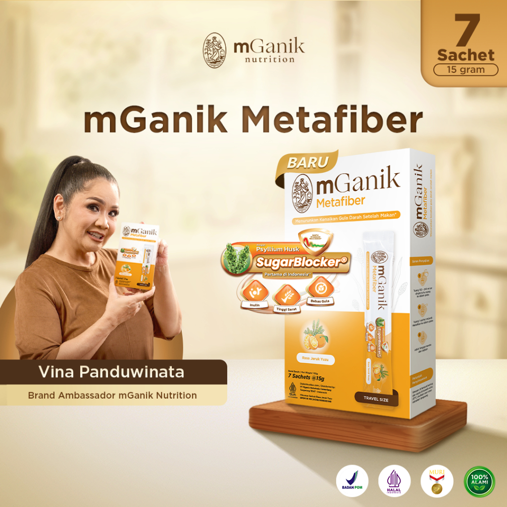 

mGanik Metafiber Travel Size 7 Sachet - Suplemen Serat Diabetes
