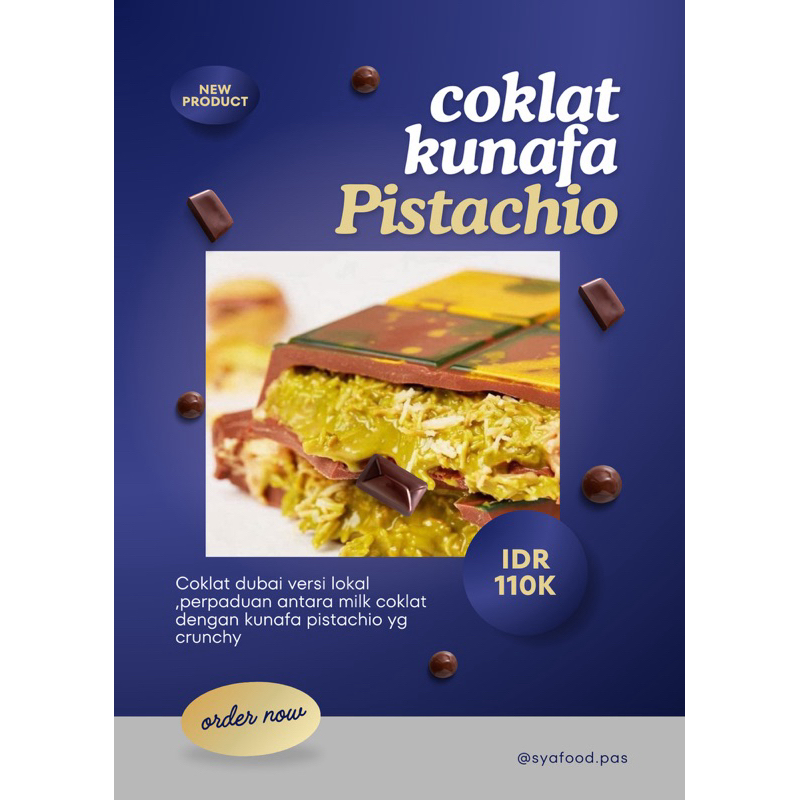 

coklat kunafa pistachio dubai viral