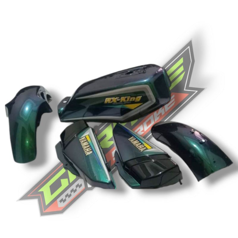 Body Bodi Set Yamaha RX King RXk Warna Hijau Botol