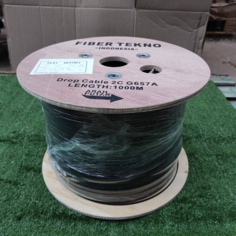KABEL FO DROPCORE 2 CORE 3 SELING 1KM 1000M WIRE CABLE PRECON FIBER TEKNO