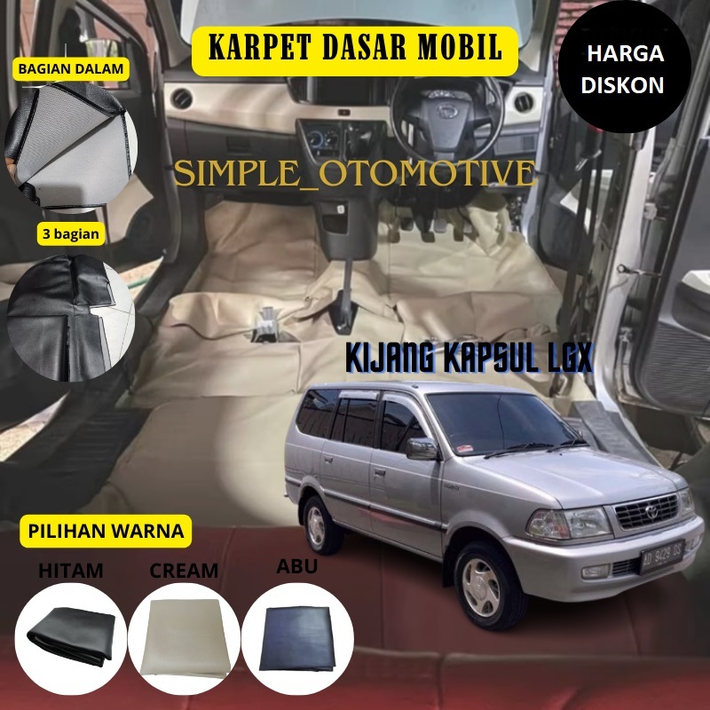 Karpet Dasar Super Peredam Mobil Kijang LGX/Kapsul