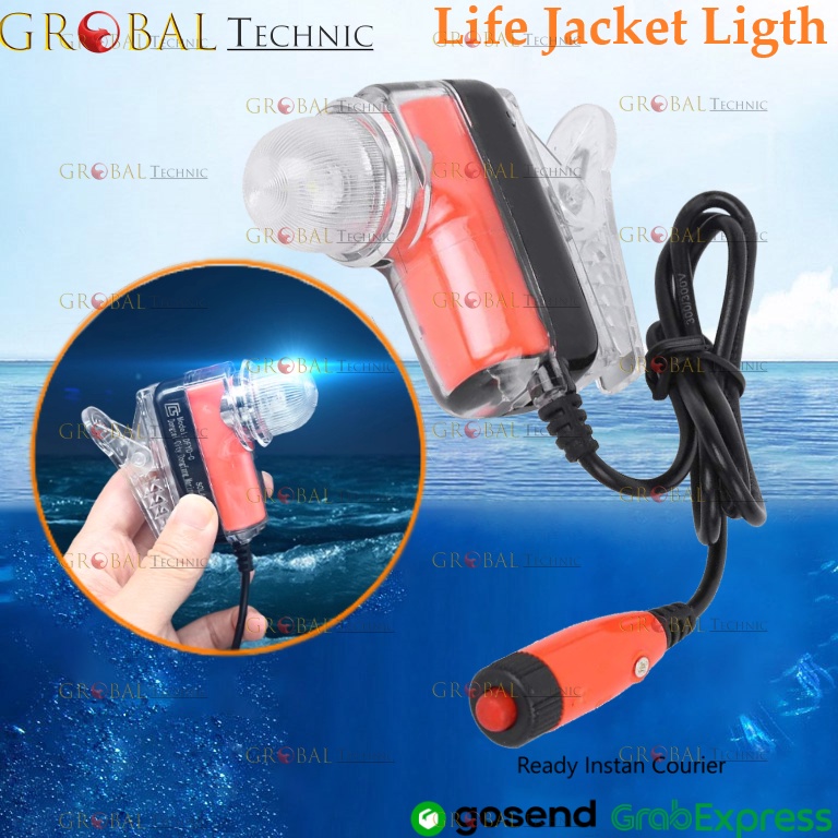 Banyak Dipakai Life Jacket Light Lithium Automatic Emergency  Lampu Jaket Pelampung Otomatis