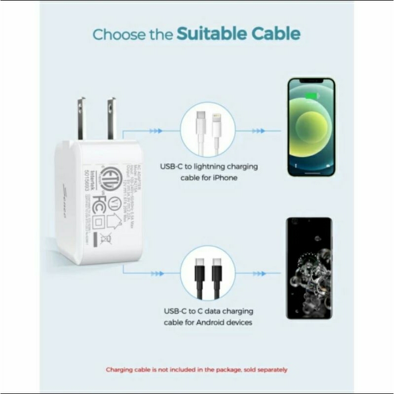 Fast Charger Mpow Seneo 20W USB C PD PA215A