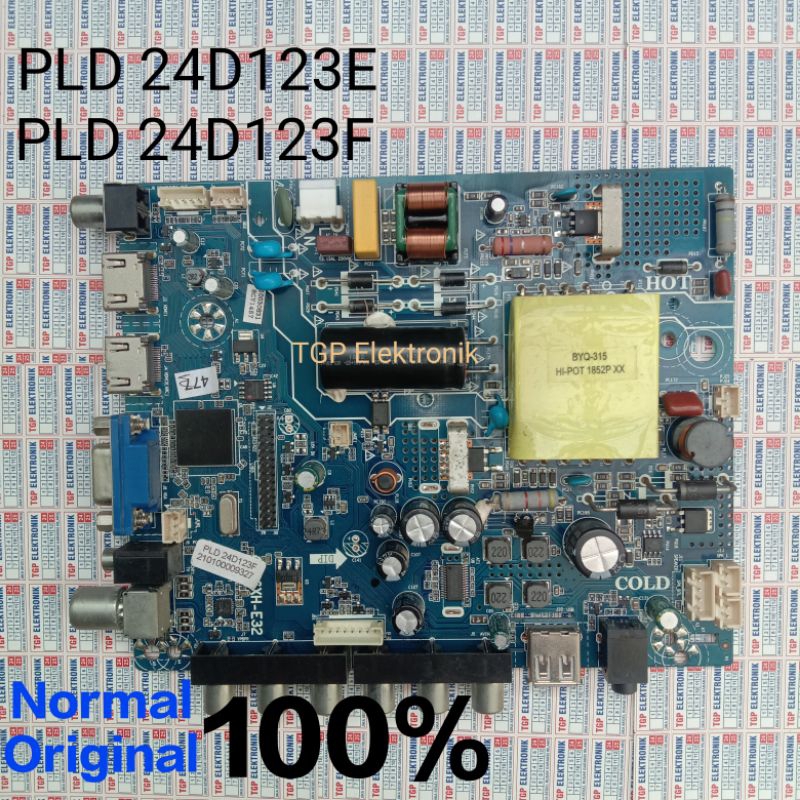 MB Mainboard TV Polytron PLD 24D123E/ PLD 24D123F - Mainboard PLD24D123E PLD24D123F PLD24D123