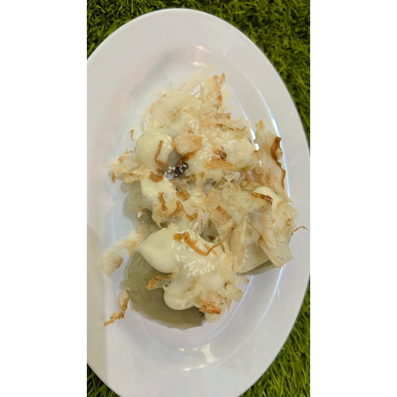 

Boci saus Carbonara Cheese toping ikan cakalang asap