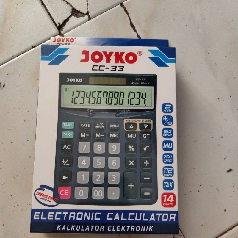 

kalkulator joyko cc -33 14 digit