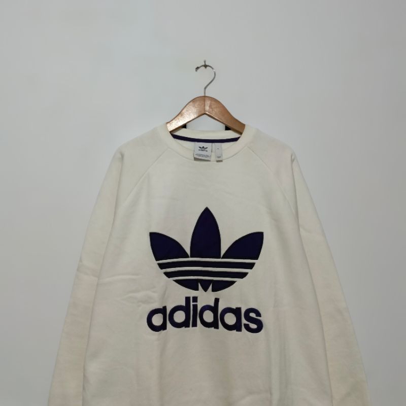 Crewneck Adidas Big Logo (Logo Purple) Second Original