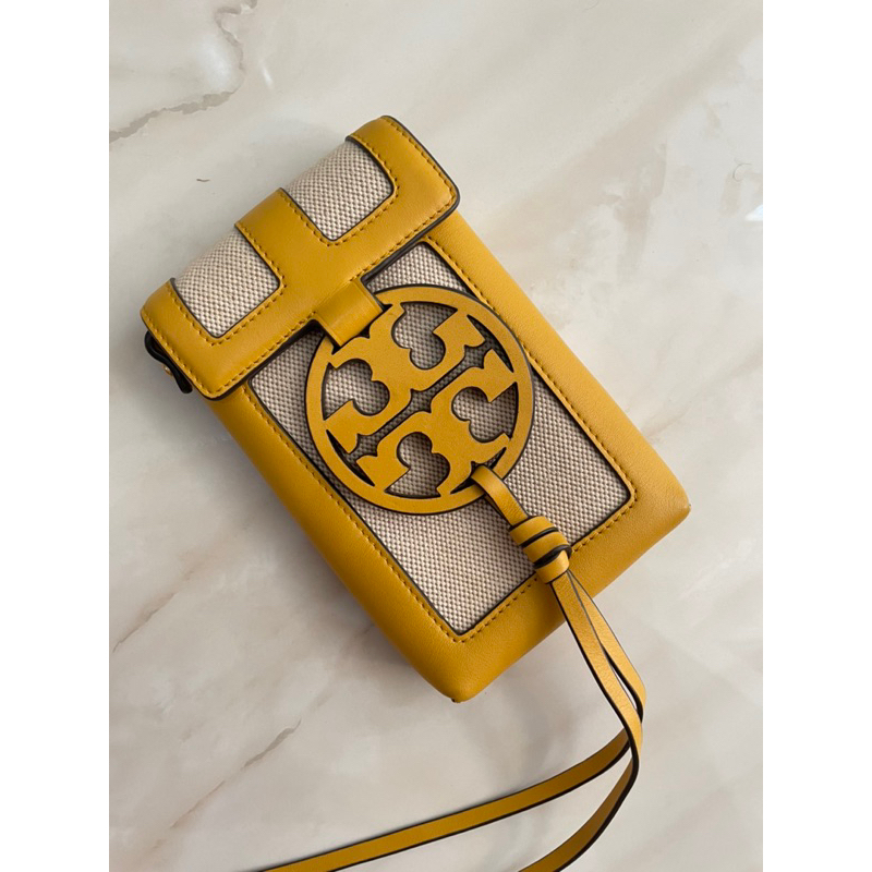 Tory Burch Miller Canvas  Leather Phone