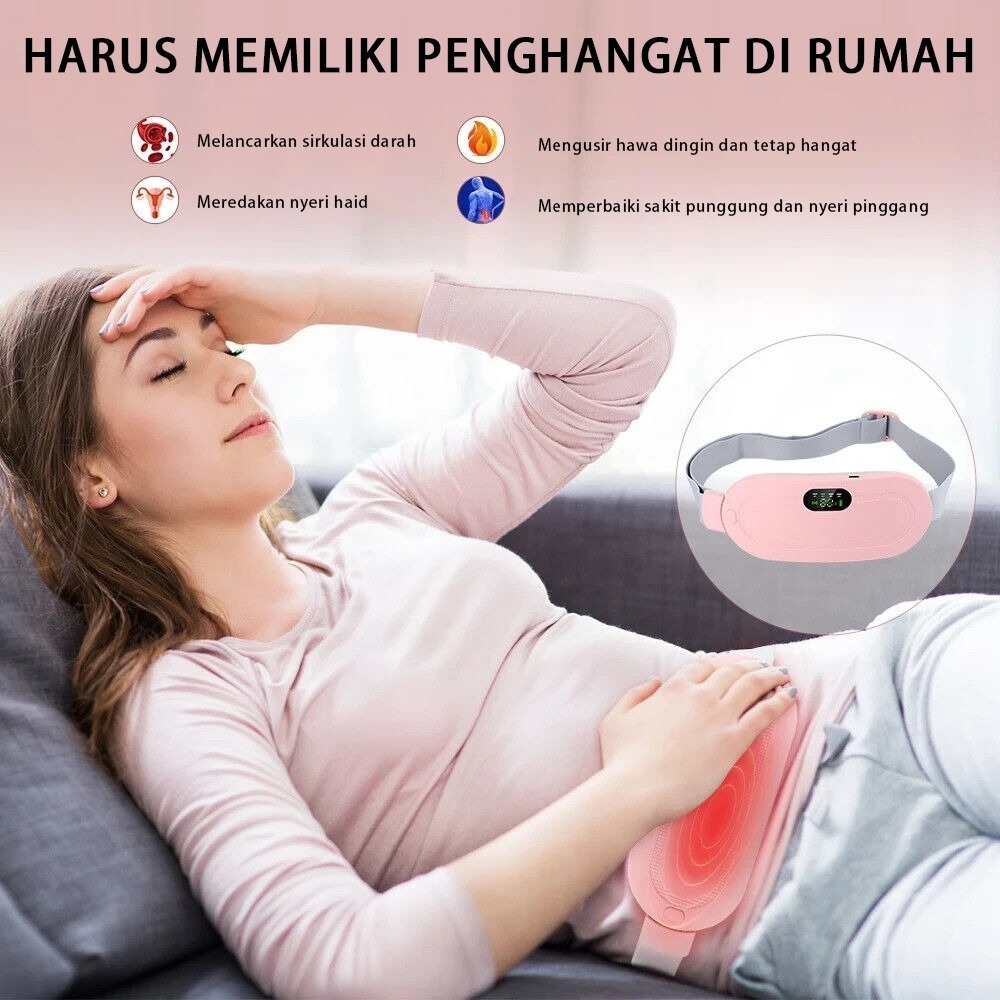 Sabuk Istana Panas Pijat Panas Panas Sabuk Pijat Penghangat Menstruasi | Kompres Hangat Haid Portabe