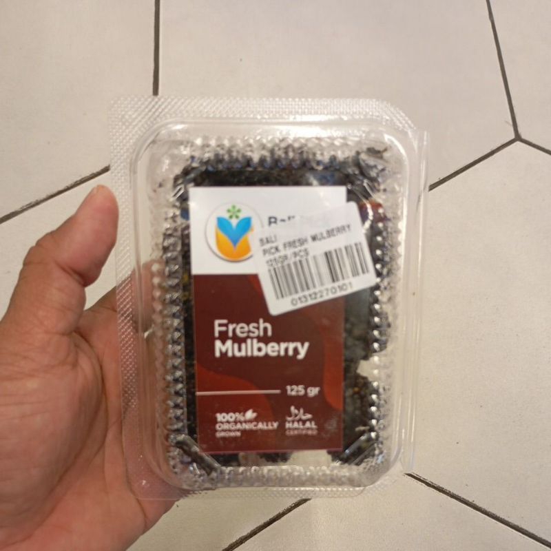 

FRESH MULBERRY 125 GRAM BUAH SEGAR