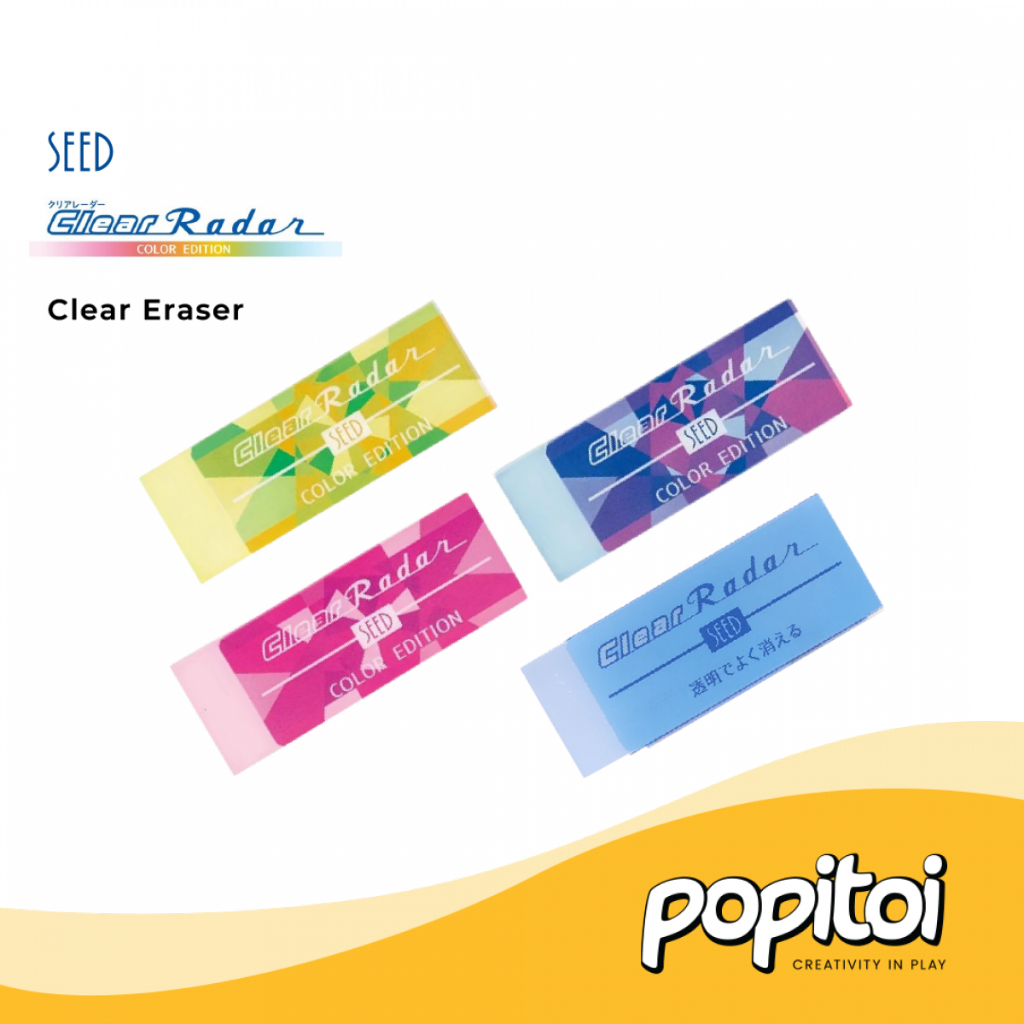 

SEED Clear Radar Color Edition Pencil Eraser Penghapus Pensil Bening Transparent Transparan