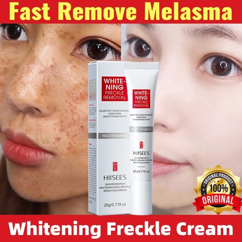【100% ORI】Hiisees Whitening Blemish Salep Krim Penghilang flek Hitam Membandel Diwajah cream Pemutih