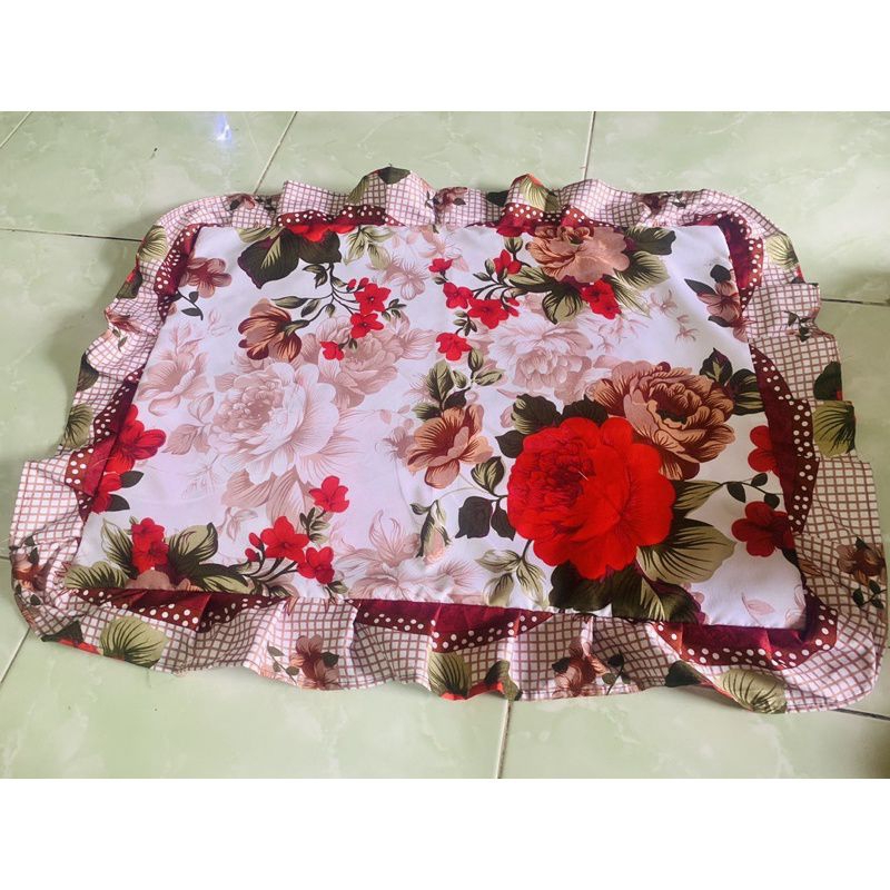 Azmi- Sarung Bantal Tidur motif/Sarung Bantal Rumbai