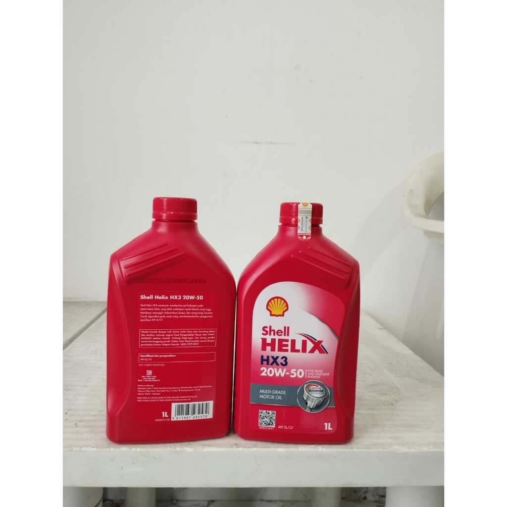 OLI SHELL HELIX MERAH HX3 20/50 1LITER