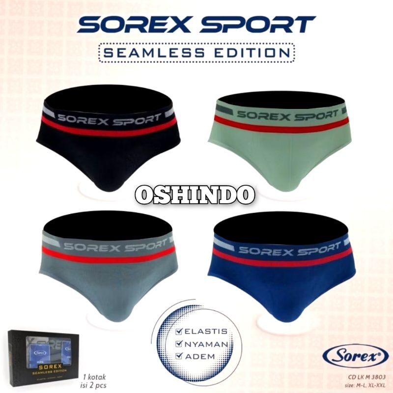 Sorex 3803 CD Celana Dalam Pria Tipe Segitiga Sport Sorex Man