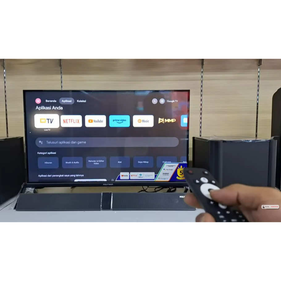 POLYTRON Smart Google TV LED 43 inch Soundbar PLD 43BG9058