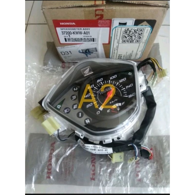 km kilometer speedometer spidometer spido spedo revo 110 abs absolute 37200-KWW-A01 original AHM