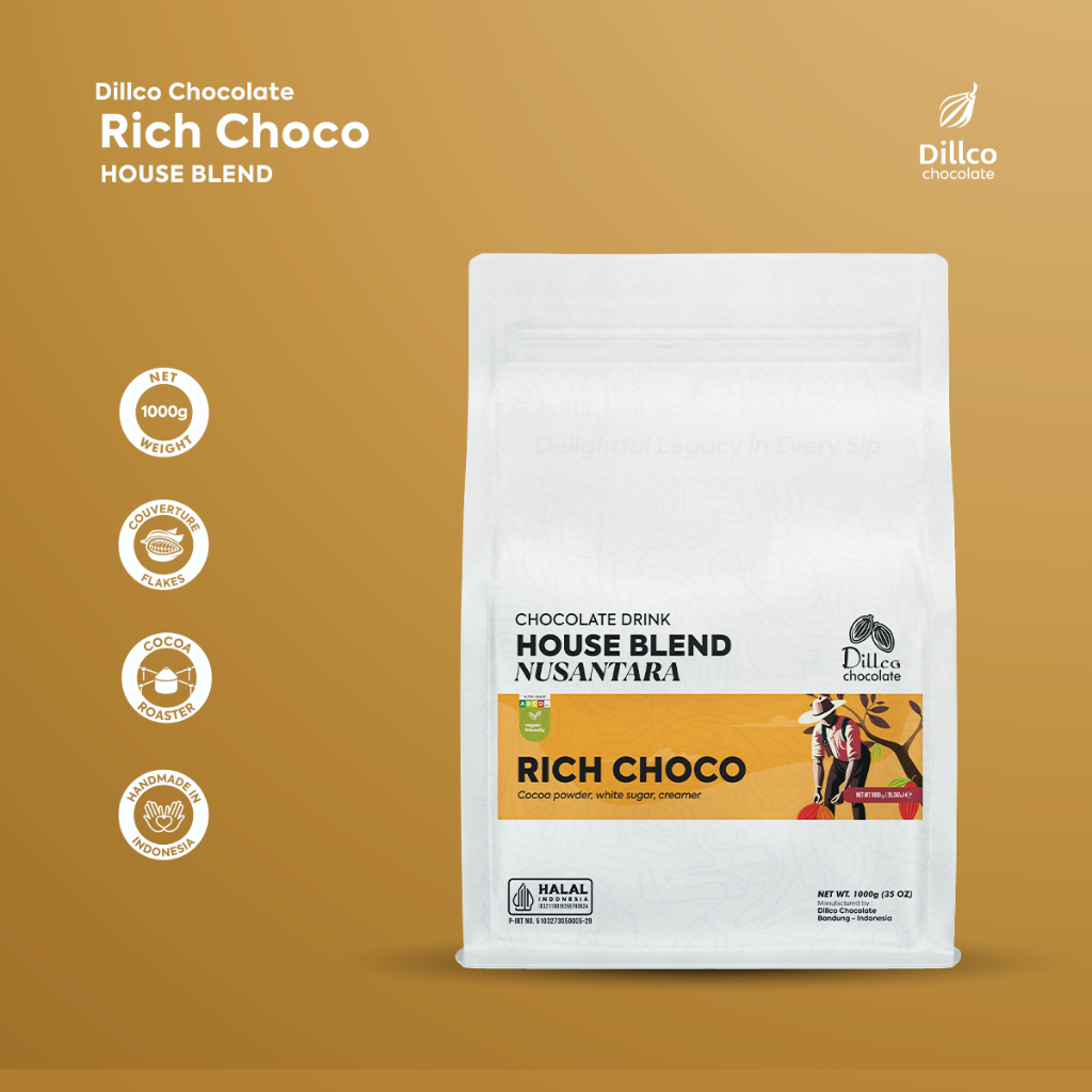 

Dillco Chocolate RICH CHOCO - House Blend Nusantara Series 1 Kg