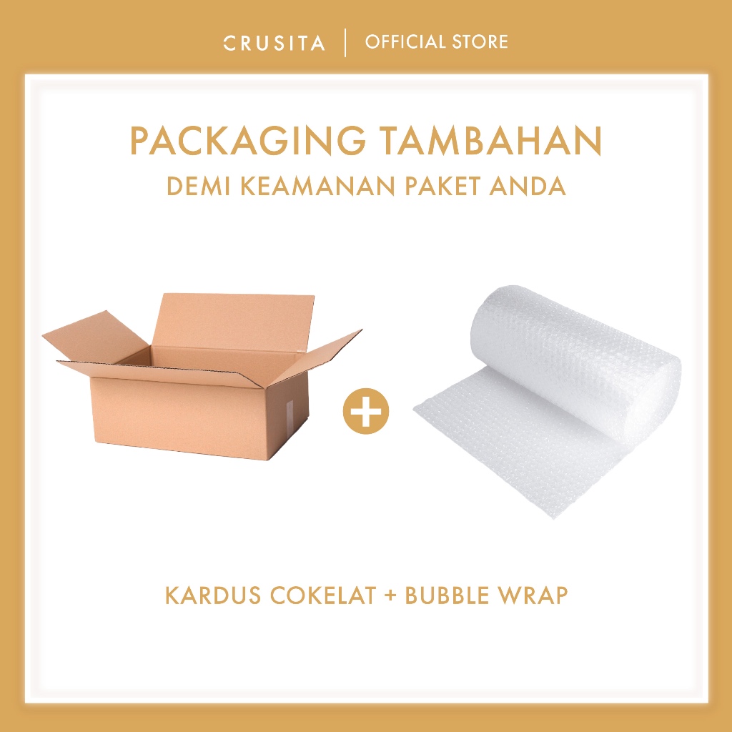 

Packaging Tambahan Kardus Coklat dan Buble Wrap