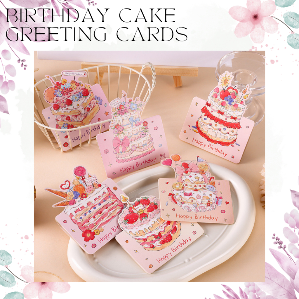 

Kawaii Birthday Cake Greeting Cards