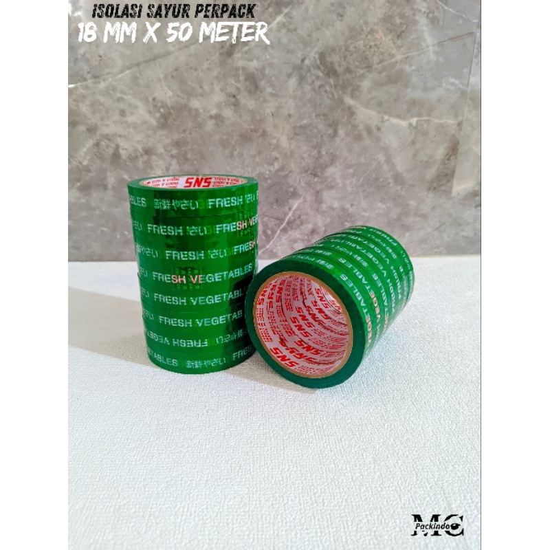 

ISOLASI SAYUR 18 MM X 50 METER PERPACK 8 PCS