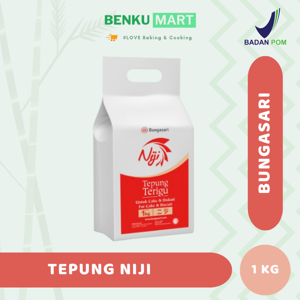 

Tepung Terigu Niji Super Premium Cake dan Biskuit 1 KG
