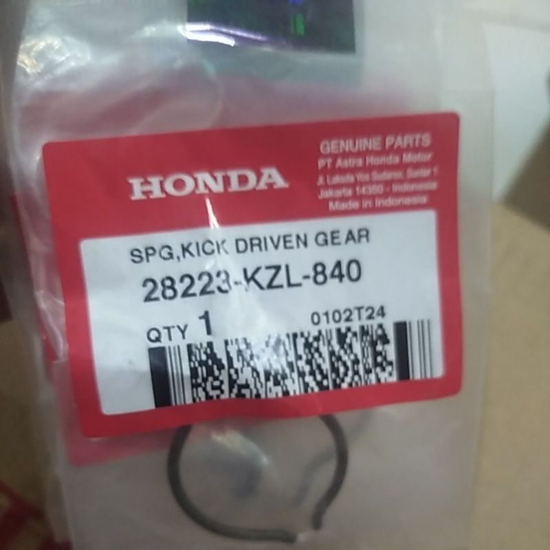 Per kick driven gear Beat fi/Vario/Genio/Scoopy 28223-KZL-840