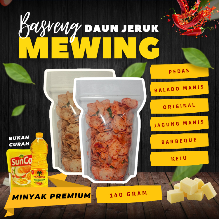 

Basreng Daun Jeruk Aneka Rasa 140 Gram by Mewing