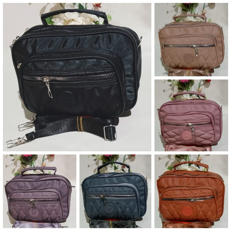 05|Tas Selempang Bahu Wanita Bordir 4 Ruang|Tas viral|Tas Kekinian