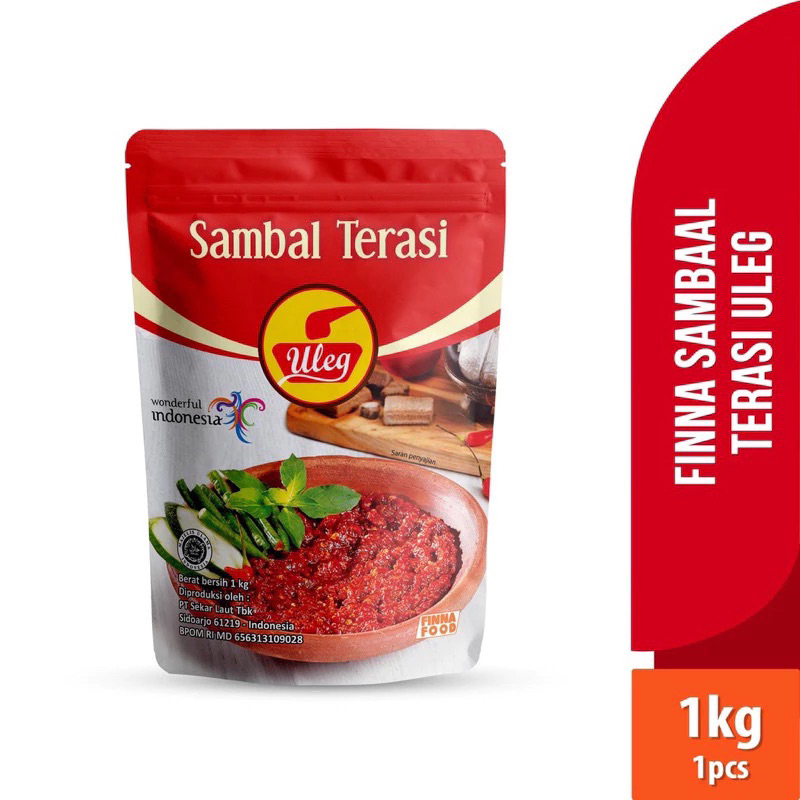 

Uleg Sambal Terasi Pouch 1 Kg | Finna Sambal Terasi