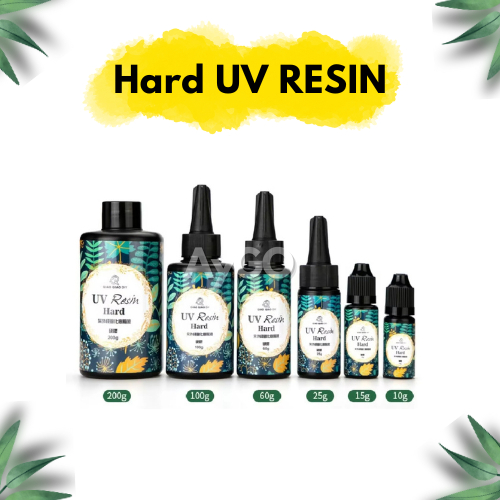 

Hard UV Resin / Crystal Clear Hard Type Glue Ultraviolet Curing Epoxy Resin for DIY Jewelry Making, Craft Decoration for Resin Mold, Casting & Coating