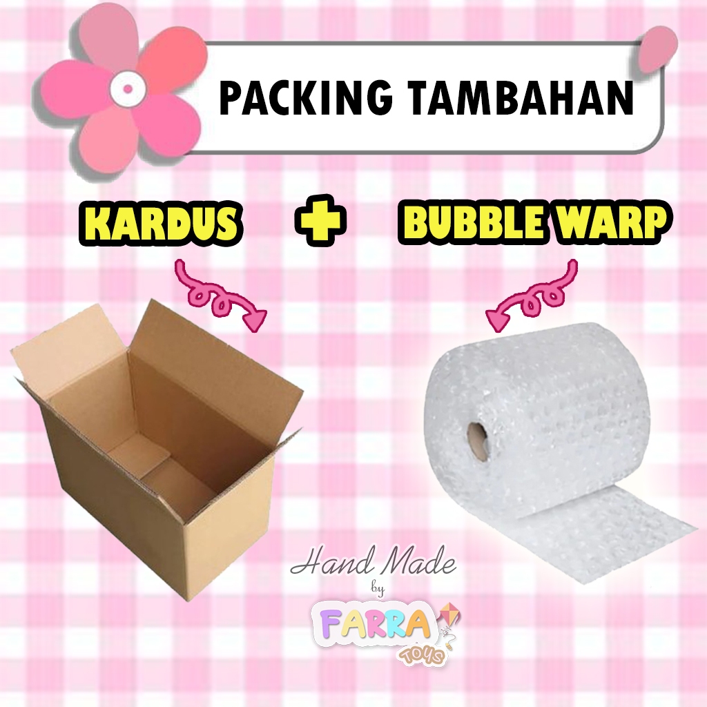 

PACKING TAMBAHAN BUBBLE WARP/ PACKING TAMBAHAN KARDUS