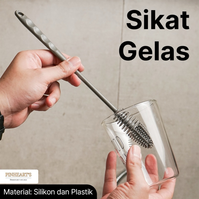 Sikat Botol Gelas Silicone Isi 1Pc / Glass Bottle Silicone Brush