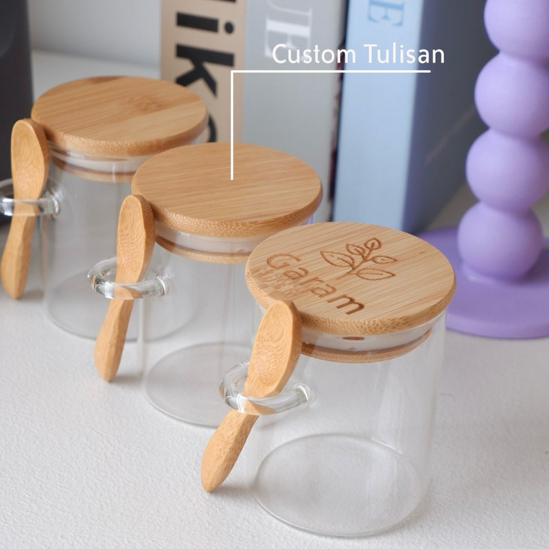 Toples kaca bumbu dapur // Tempat Bumbu