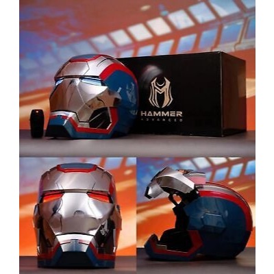 Iron Man Iron Patriot Helmet Electric Voice-control Mask Wearable Cosplay Props