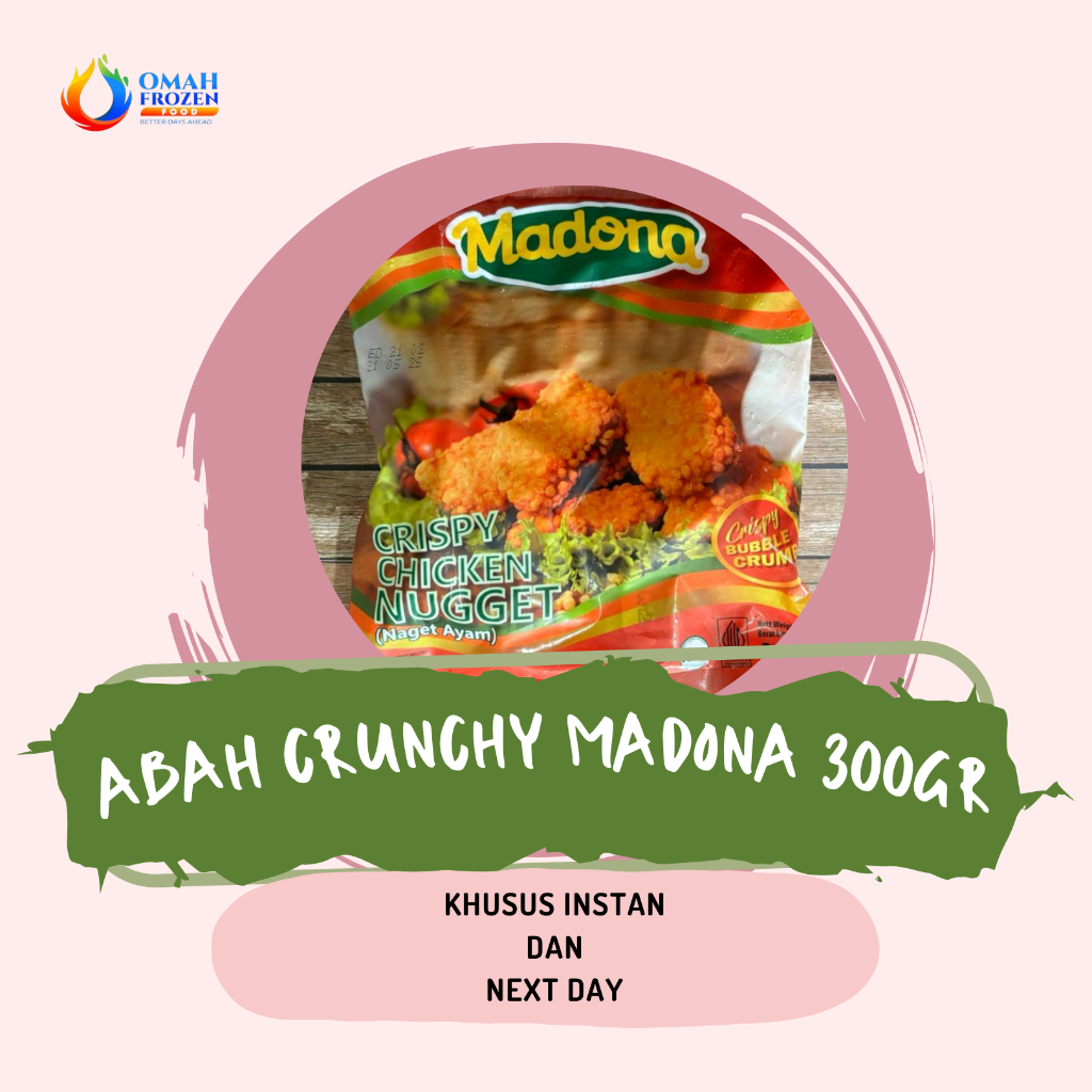 

Madona Naget Crispy Crunchy Bubble 300gr (KHUSUS INSTANT & NEXT DAY)
