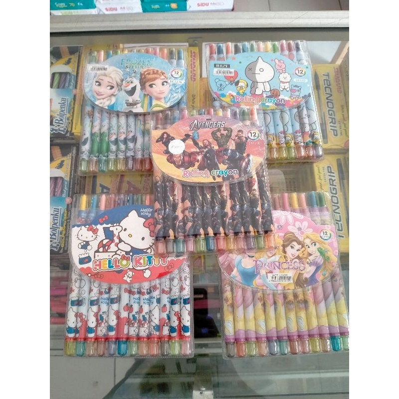 

Rolling crayon karakter