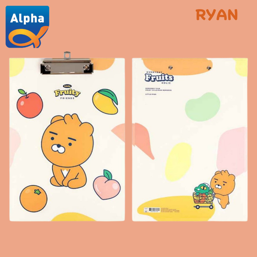 

[Kakao Friends] Clip Board A4 220*310mm / Papan Jalan - Little Ryan /[카카오] 클립보드/프루티-A4/220*310mm/리틀라이언