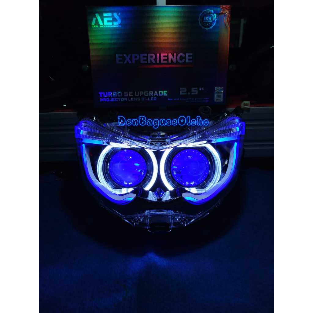 Headlemp Projie Biled yamaha nmax old AES EXSPERIENCE 60 WATT FULLSET reflektor original