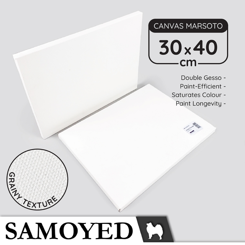 

Kanvas Lukis / Artist Canvas Board / Panel 30 x 40 cm Marsoto Samoyed ACVS-MS-3040
