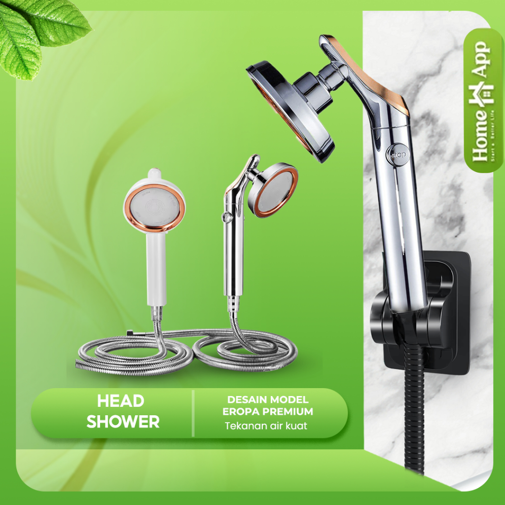 Shower Kamar Mandi Satu Set Lengkap Selang Air Panas Dingin