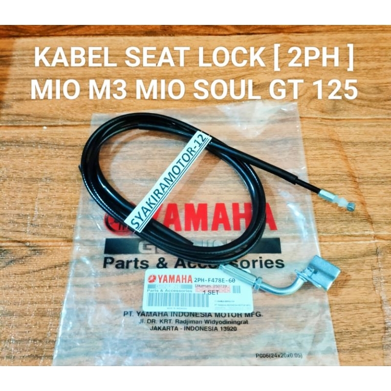 KABEL SEAT LOCK [ 2PH ] MIO M3 MIO SOUL GT 125 FINO 125 MIO S MIO Z KABEL JOK BAGASI BELAKANG HIGH Q