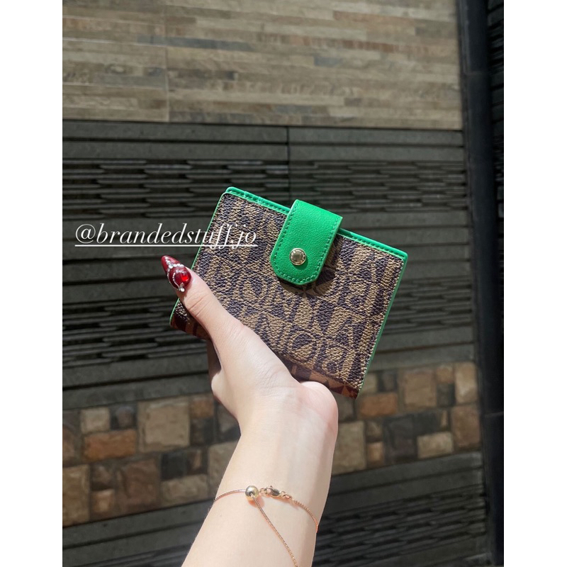 dompet bonia mono list hijau READYSTOCK