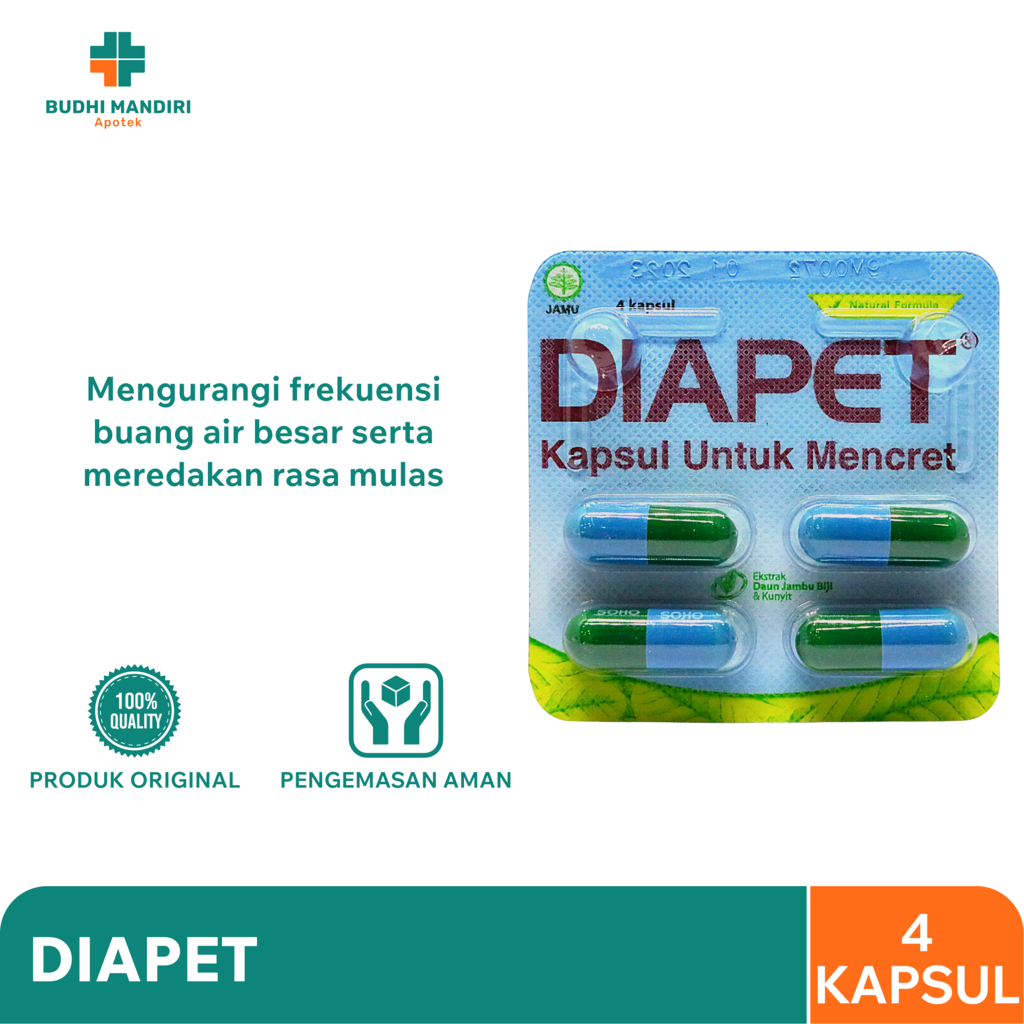 Diapet 4 Kapsul - Mengatasi Diare