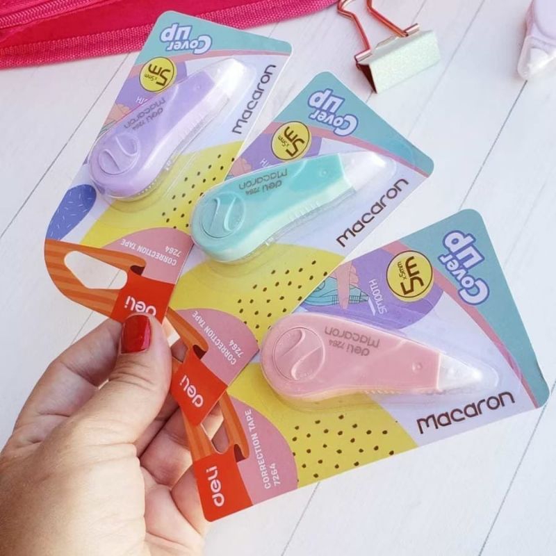 

ATK-POINT | DELI MINI CORRECTION TAPE 7264 MACARON 5M×5MM