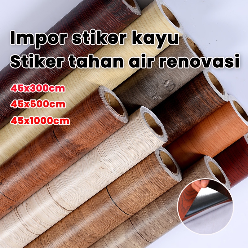【grandmaster】wallpaper motif kayu stiker motif kayu furniture stiker dinding kayu wallpaper wallpape